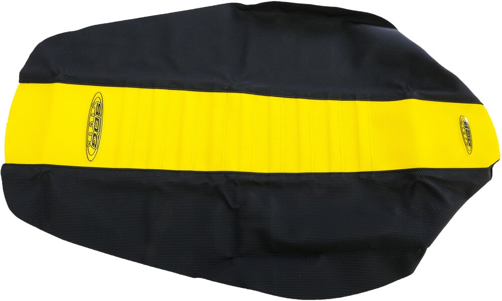 Main image of SDG Pleated Gripper Seat Cover (Yellow/Black) RMZ 19-22