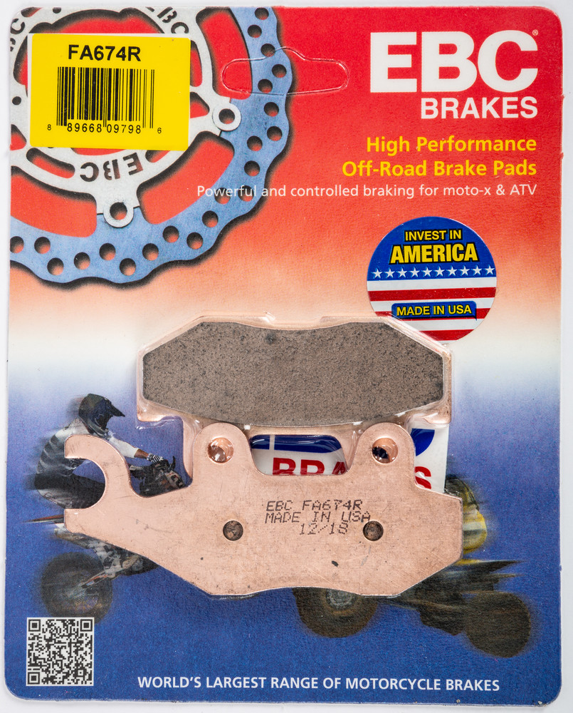 Main image of EBC Sintered Brake Pads Rear/Left Yamaha Viking/Wolverine