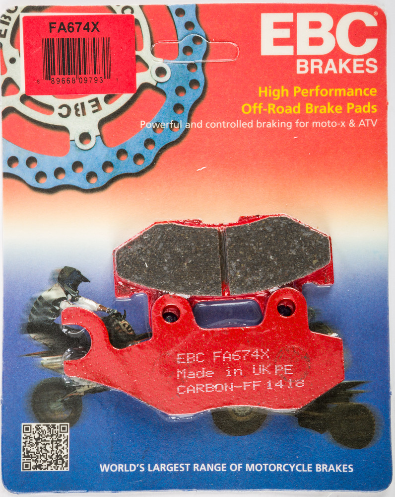 Main image of EBC Organic Brake Pads Rear/Left Yamaha Viking/Wolverine