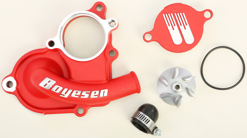 Main image of Boyesen Hy-Flo Waterpump Cover Impeller Kit (Red) RMZ450 08-22