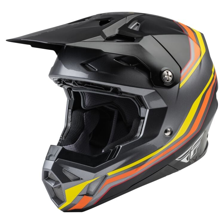 Main image of 2022 Fly Racing Youth Formula CP SE Speeder Helmet (Black/Yellow/Red)