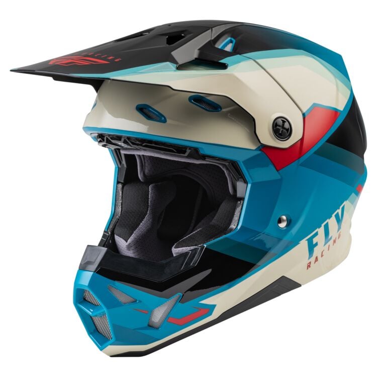 Main image of 2022 Fly Racing Youth Formula CP Rush Helmet (Black/Teal)