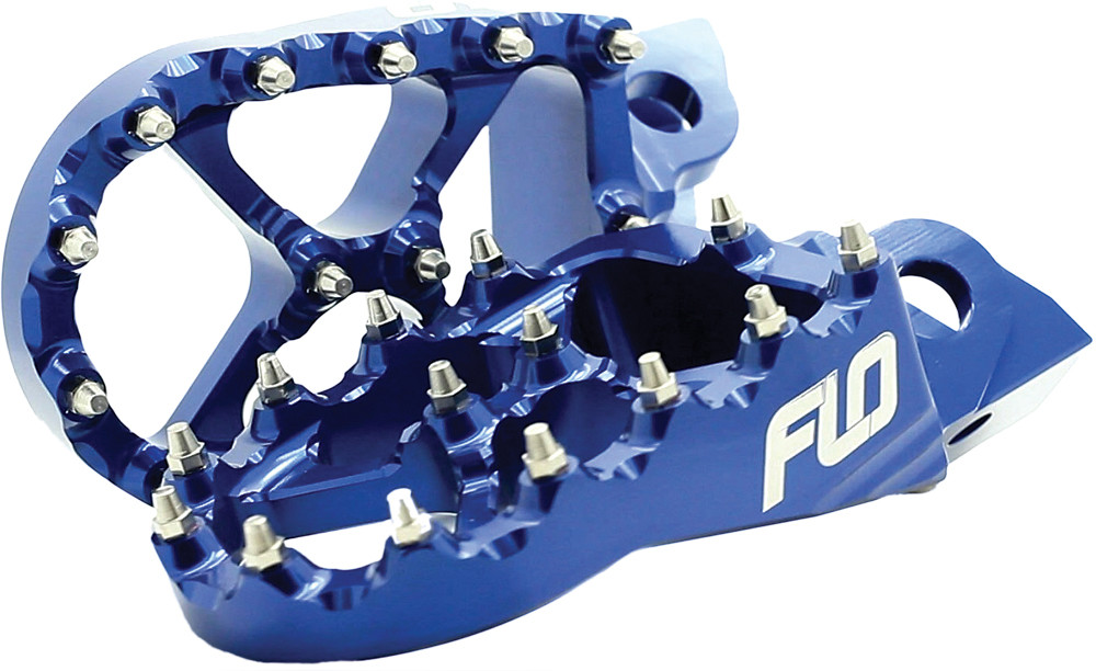 Main image of Flo Motorsports Pro Series Foot Pegs (Blue) HQV 14-15