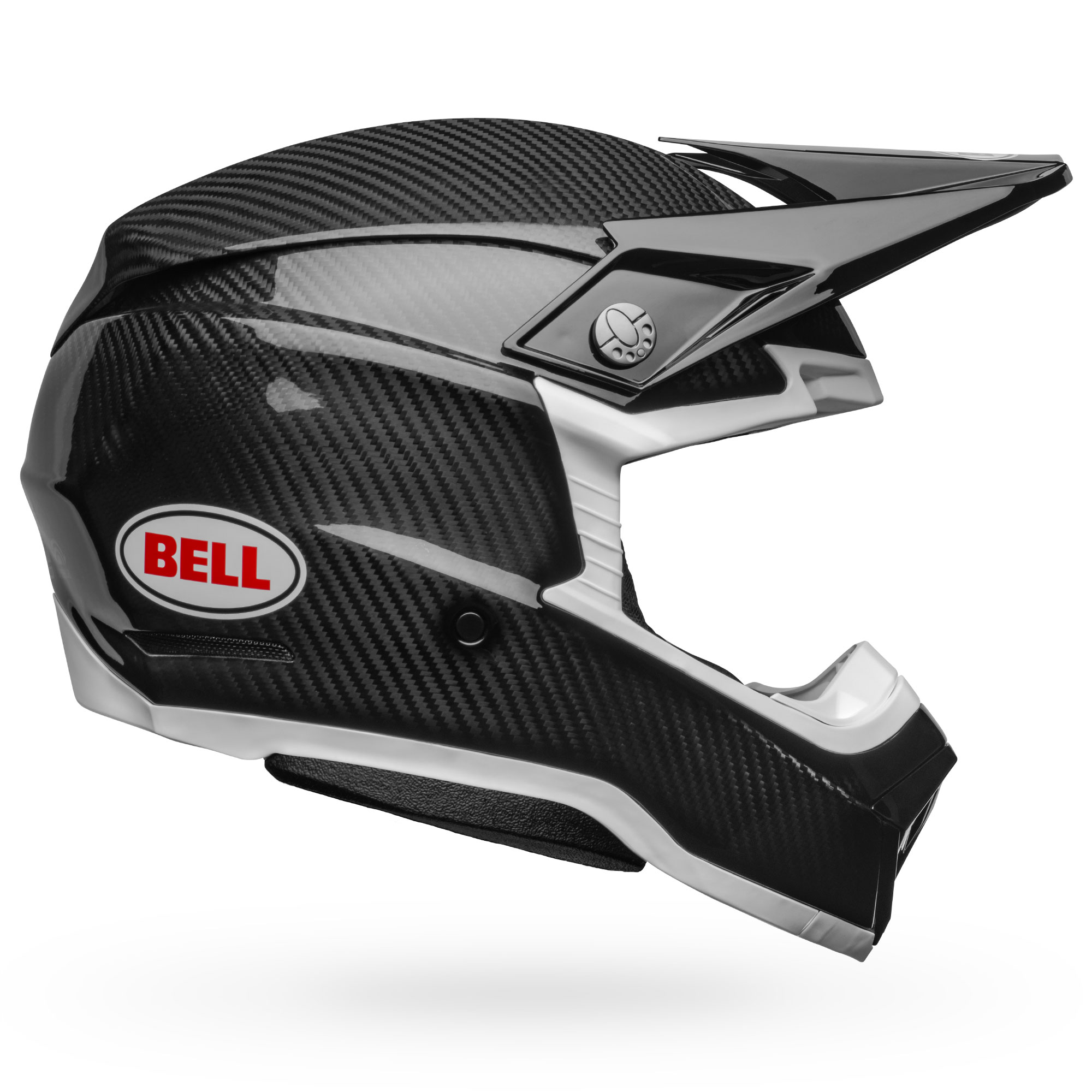 2022 Bell Moto10 Spherical Helmet (Black/White) AOMC.mx