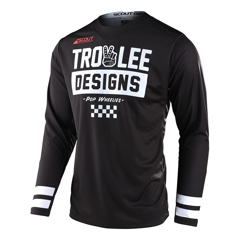 Troy Lee Designs SE Pro Jersey Quattro Honda, White / Blue / Large