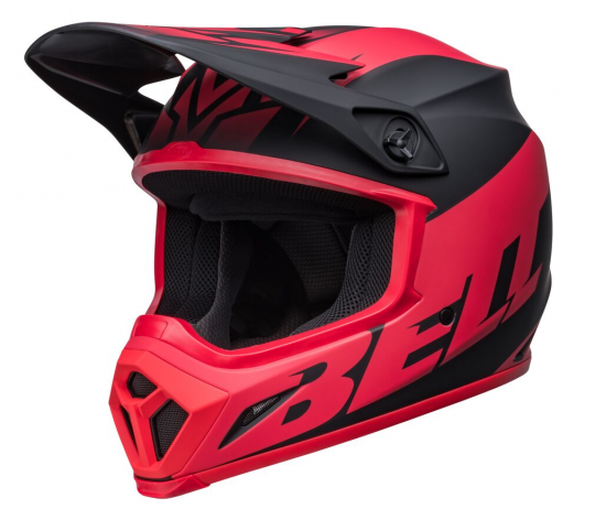 2022 Bell MX-9 MIPS Disrupt Helmet (Black/Red)