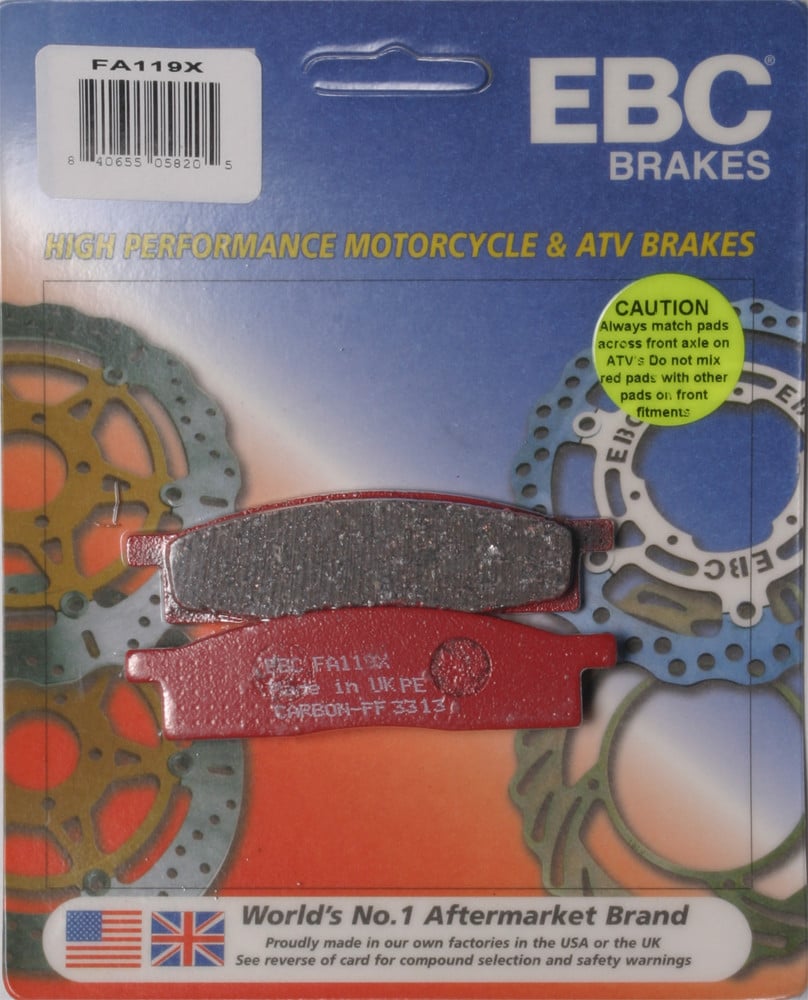 Main image of EBC Carbon Front Brake Pads YZ65/85