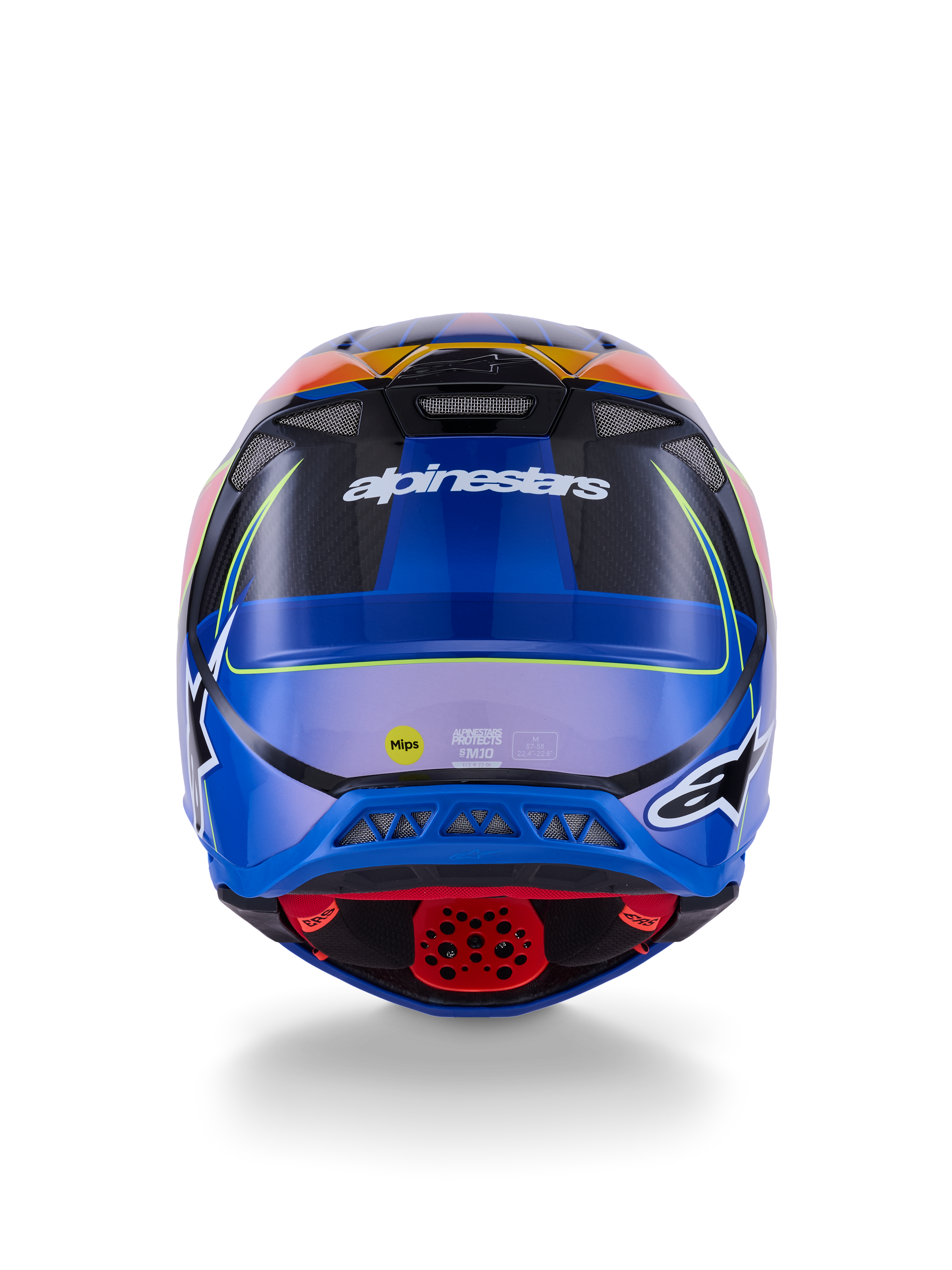 冷凍RF10 SS10 S10 SM10 M10 ML20 Alpinestars Supertech S M10 Era Helmet Blue Red Yellow Fluorescent