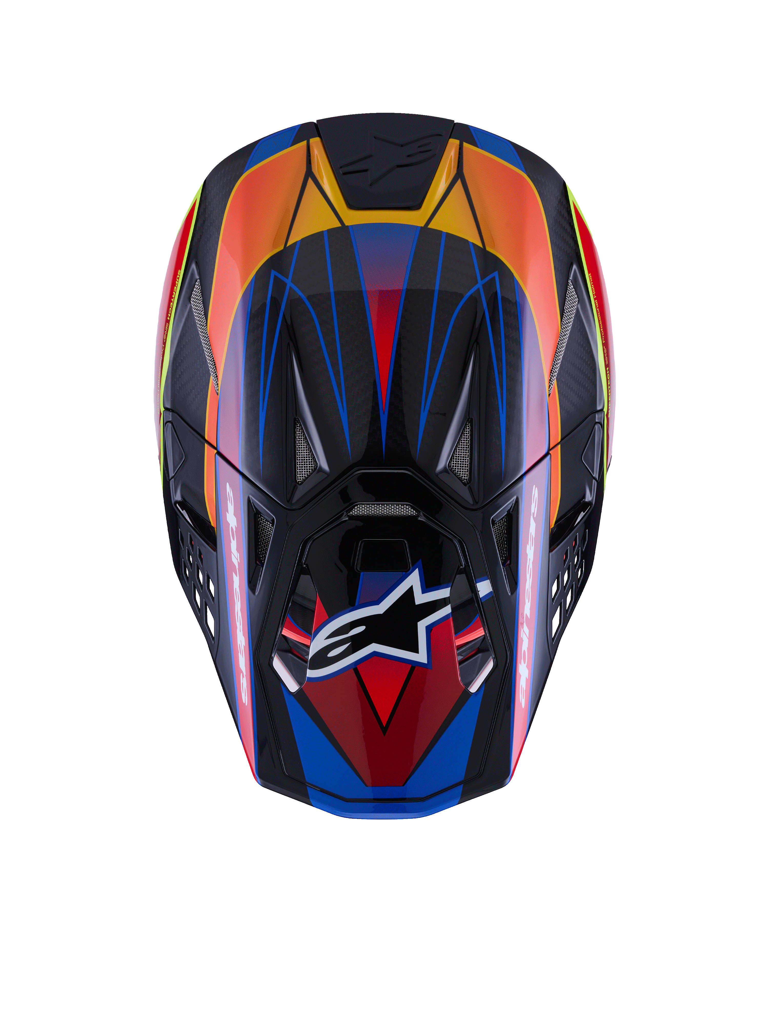 Alpinestars Supertech S M10 Era Helmet Blue Red Yellow Fluorescent