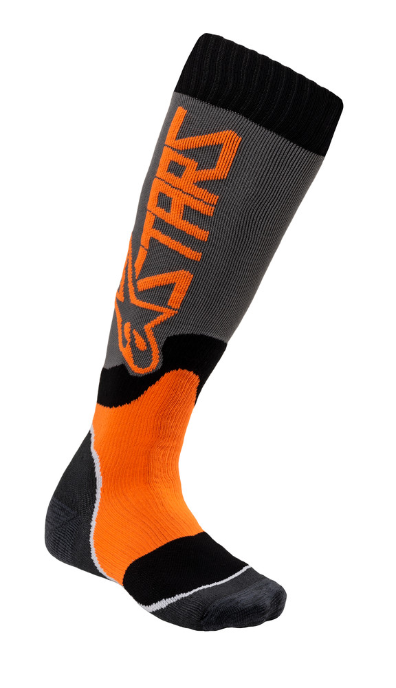 Main image of Alpinestars MX Plus-2 Socks (Cool Gray/Orange)