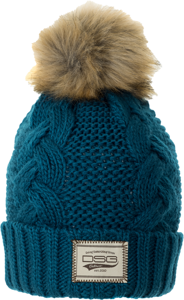 Main image of 2022 DSG Chunky Knit Pom Beanie (Blue)