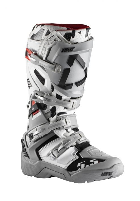 Main image of Leatt 5.5 Flexlock Enduro Boots JW22 (White/Black/Red)