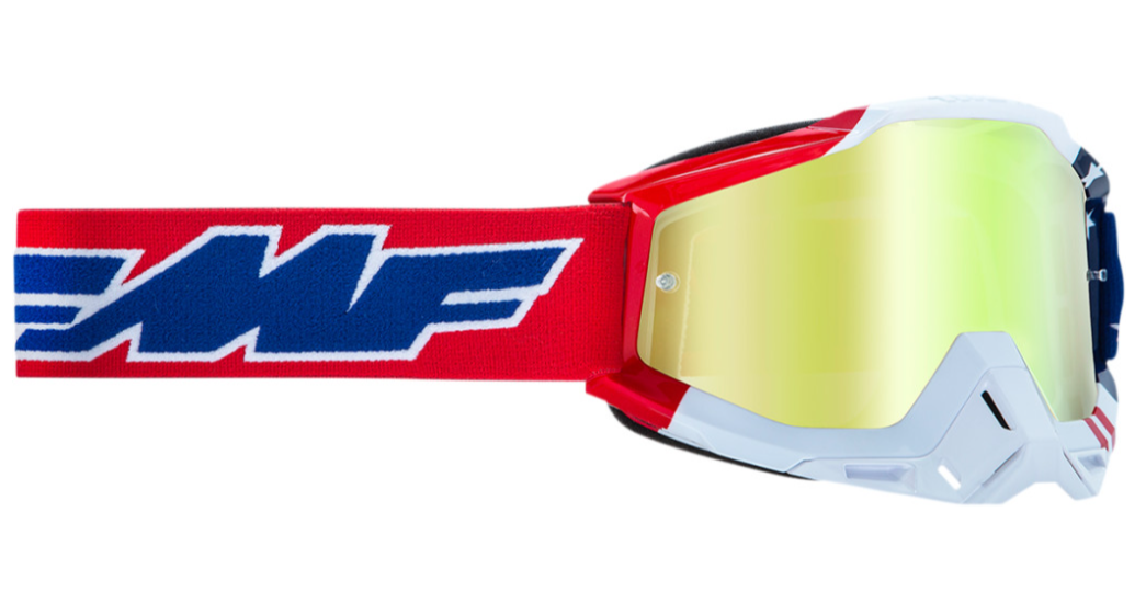 Main image of 2022 FMF Powerbomb US of A Goggles (Gold)