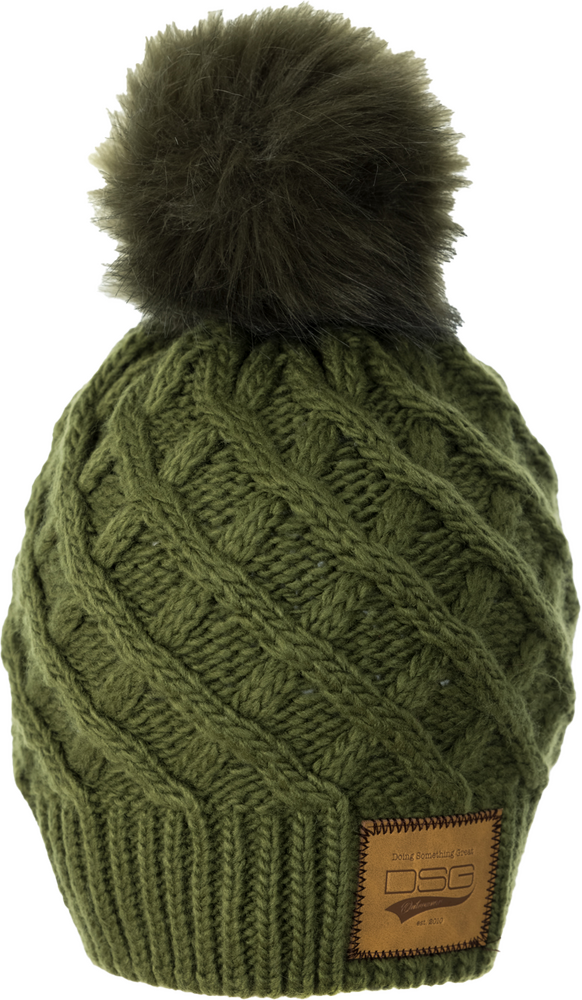 Main image of 2022 DSG Solid Pom Beanie (Green)