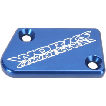 Main image of Works Connection Yamaha Billet Front Brake Cover (Blue)