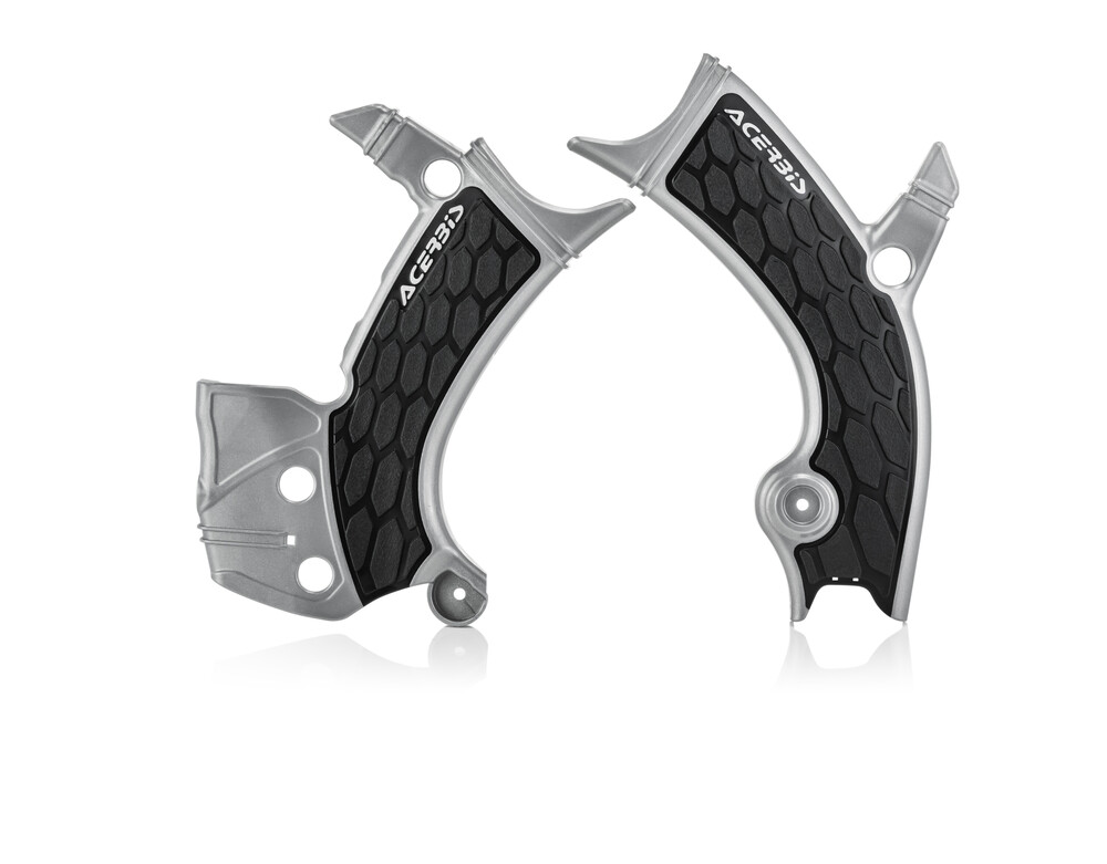 Main image of Acerbis X-Grip Frame Guard (Silver/Black) YZ250/450F 19-22