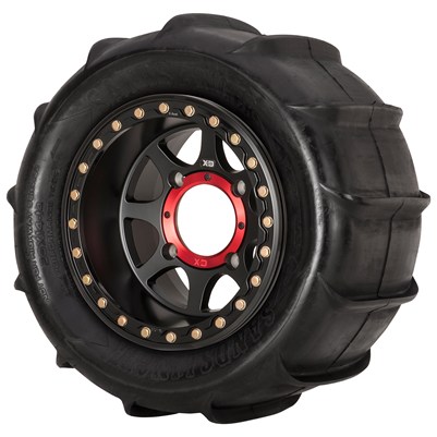 Main image of KMC Addict 2 Beadlock Wheel + EFX 28" SandSlinger Tire Kit YXZ1000R