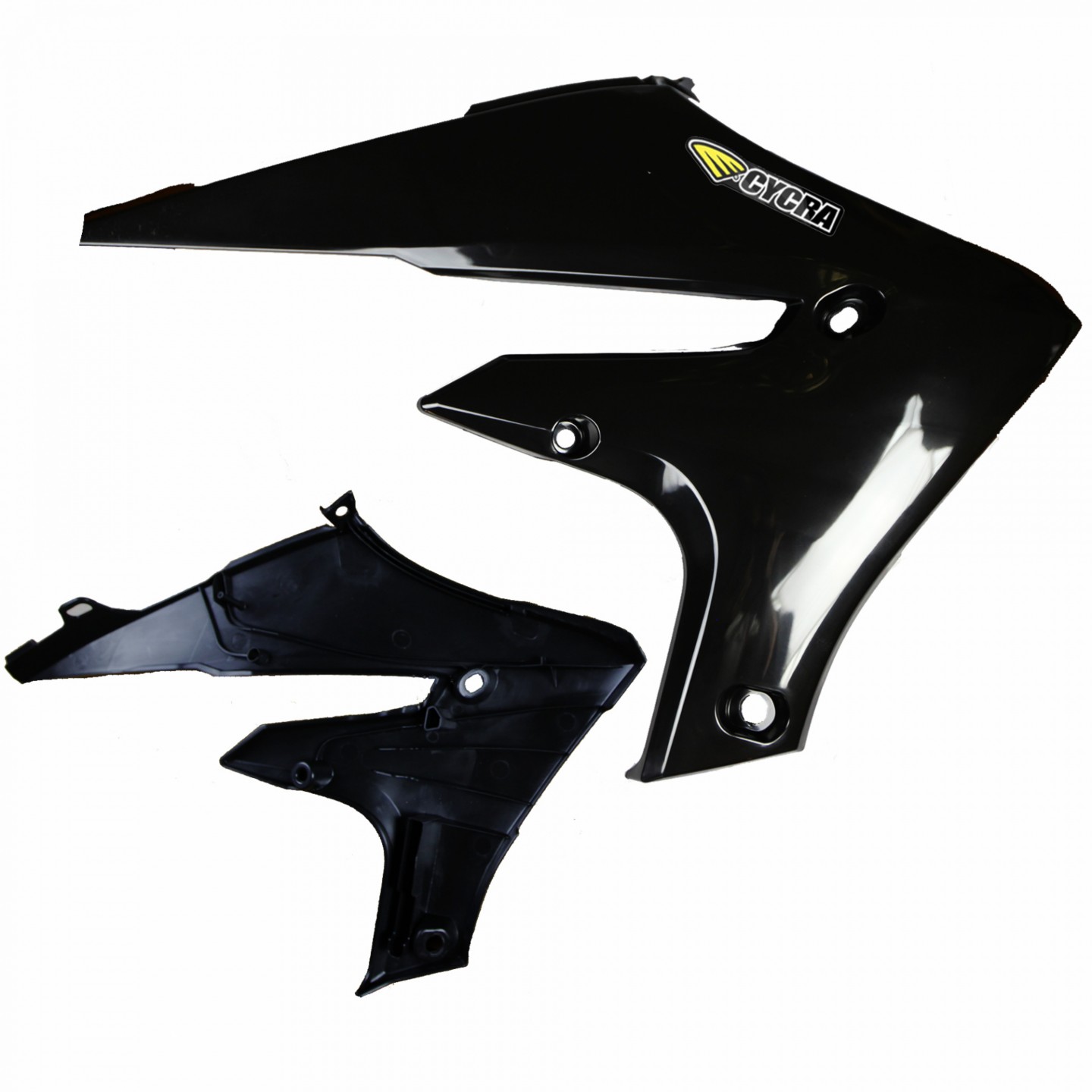 Main image of Cycra Powerflow Radiator Shrouds (Black) YZ250/450F 19-22