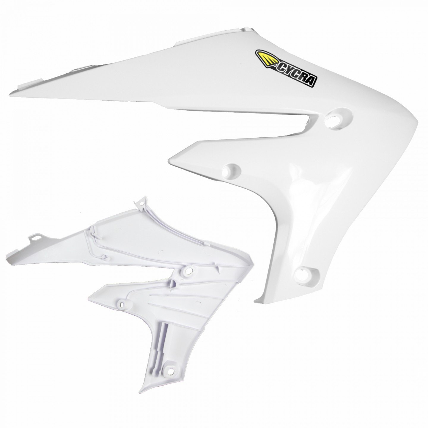 Main image of Cycra Powerflow Radiator Shrouds (White) YZ250/450F 19-22