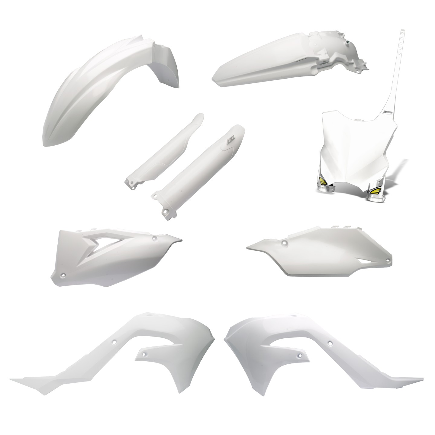 Main image of Cycra Powerflow Plastic Kit (White) KX450 19-22