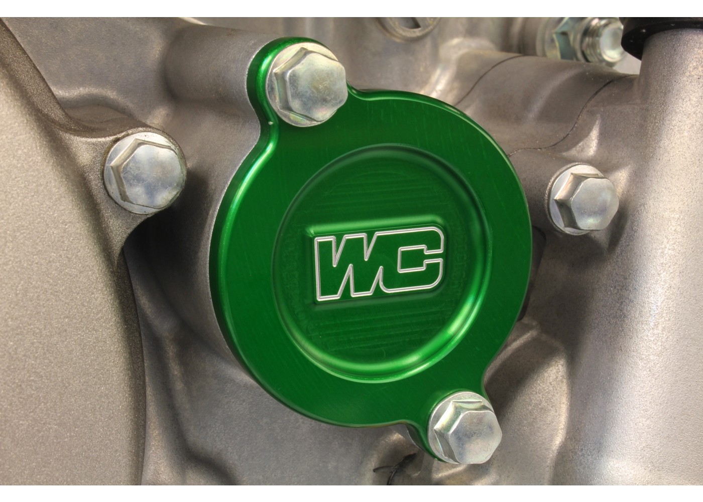 Main image of Works Connection Oil Filter Cover (Green) KX450 16-22