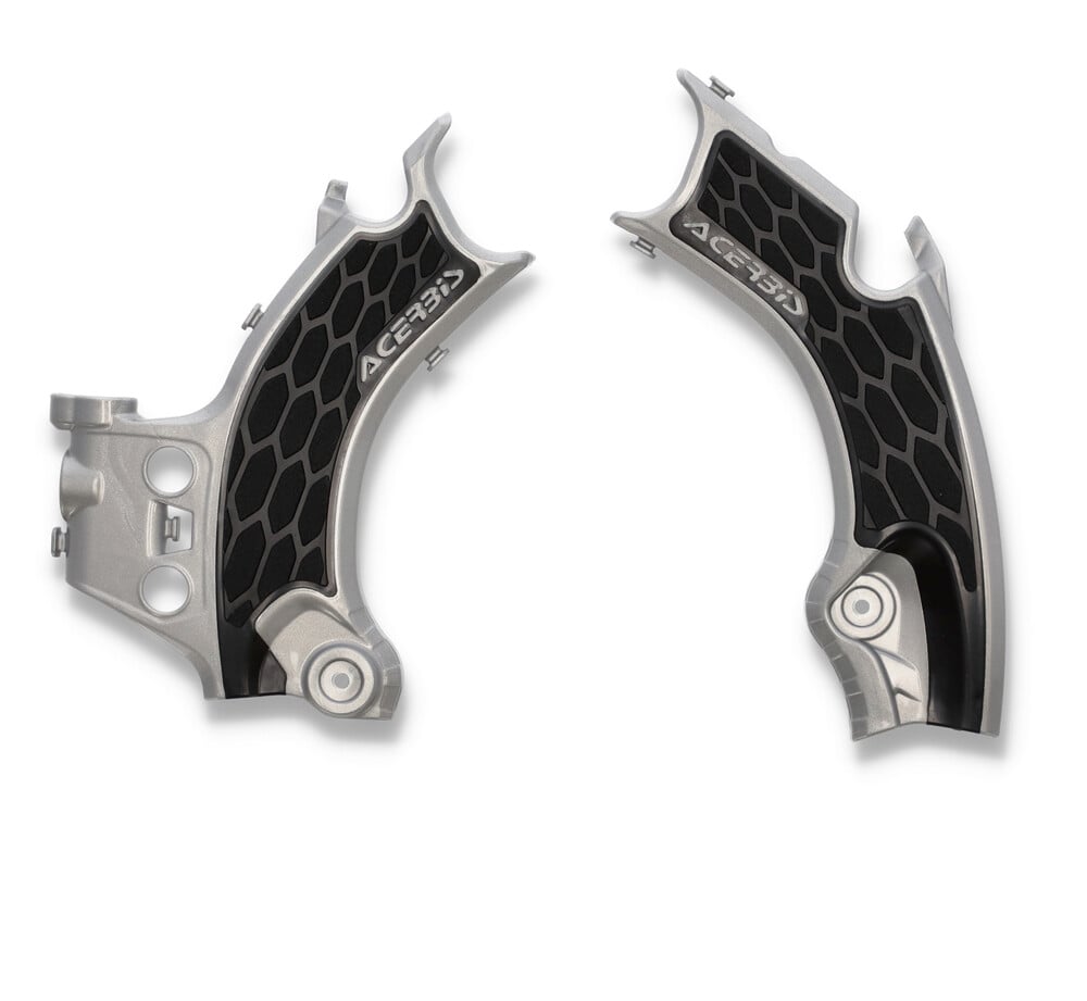 Main image of Acerbis X-Grip Frame Protectors (Silver/Black) CRF450R 21-22