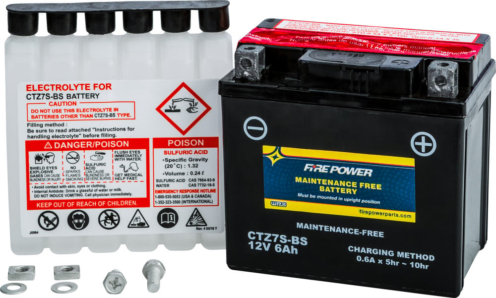 Main image of Fire Power Maintenance Free Battery CTZ7S-BS