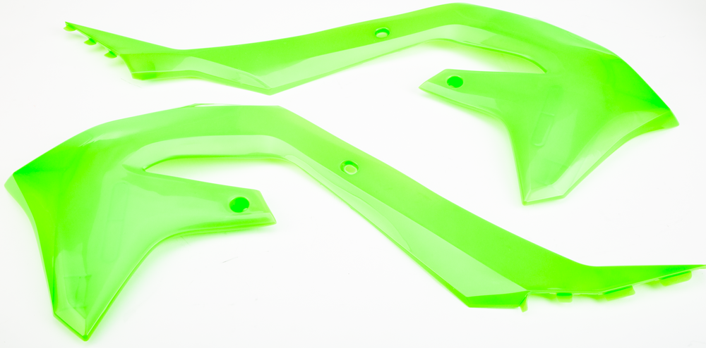 Main image of Polisport Radiator Shrouds (Lime Green) KX450 19-22