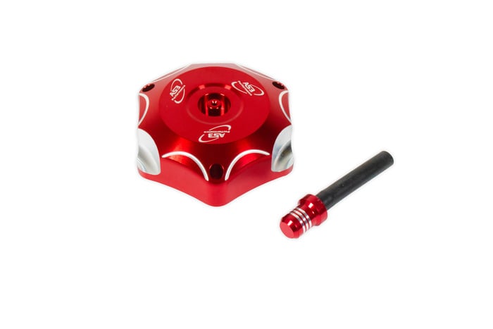 Main image of Beta Billet Gas Cap & Breather Tube (Red) 250/300 RR/XT 13-22