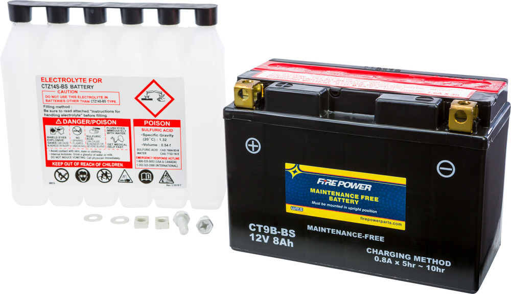 Main image of Fire Power Battery Maintenance Free CT9B-BS