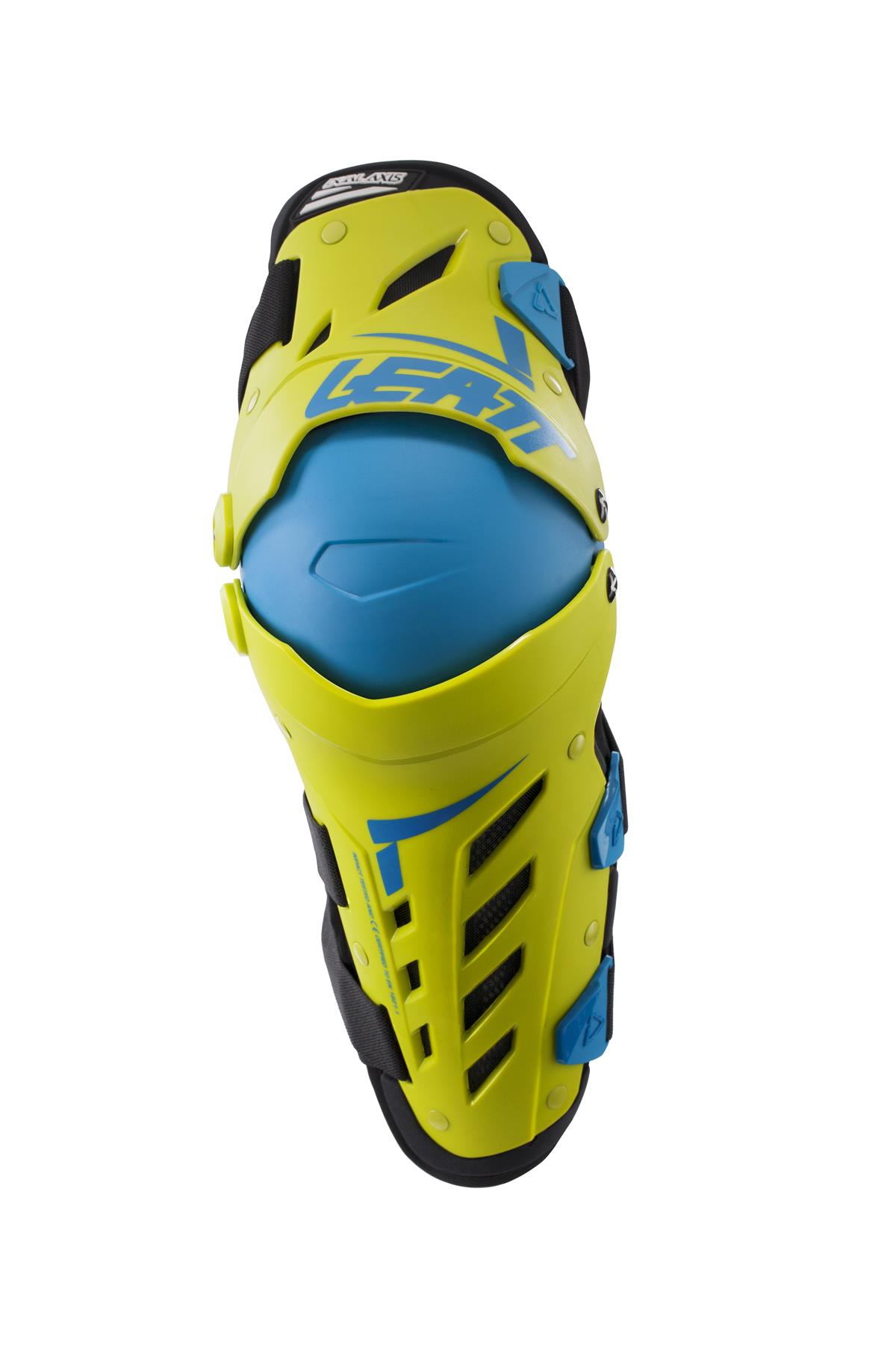 Leatt Knee and Shin Guard Dual Axis Small/Medium (Lime/Blue) AOMC.mx