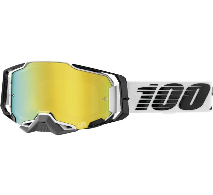 Main image of 100% Armega Goggles (Atmos with Gold Mirror Lens)