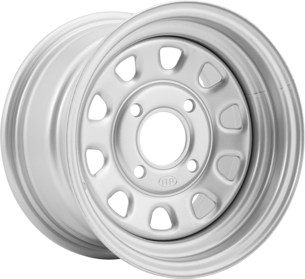 Main image of ITP Delta Steel Wheel (Silver) 12X7 4+3 4/110