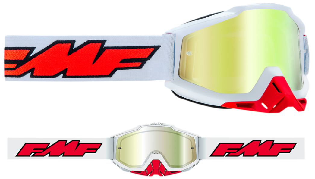 GAFAS ENDURO FMF POWERBOMB ROCKET BLUE - TRANSPARENTE