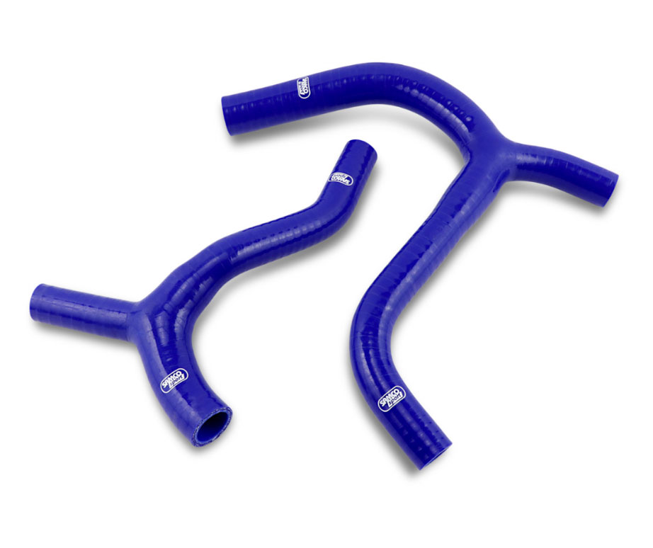 Main image of Moose Radiator Hose Y-Kit (Blue) Kawasaki KX450 19-22