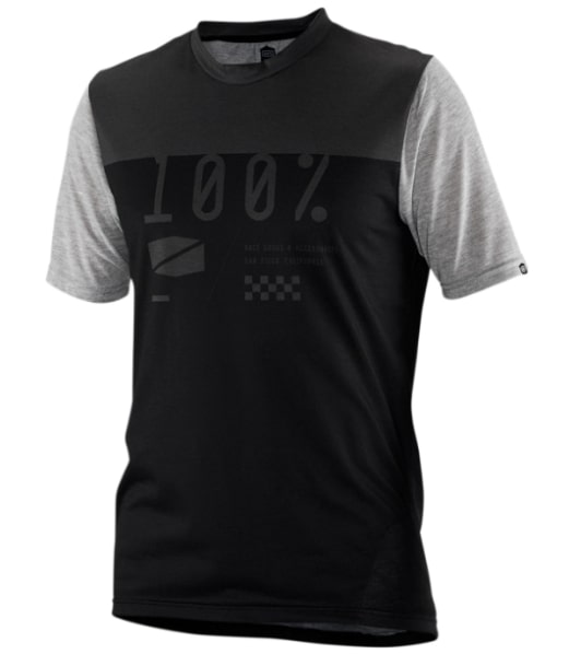 Main image of 100% Short-Sleeve Airmatic Jersey (Black/Gray)