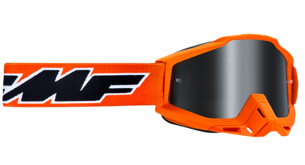 Main image of 2022 FMF Powerbomb Sand Rocket Goggles Orange (Smoke)