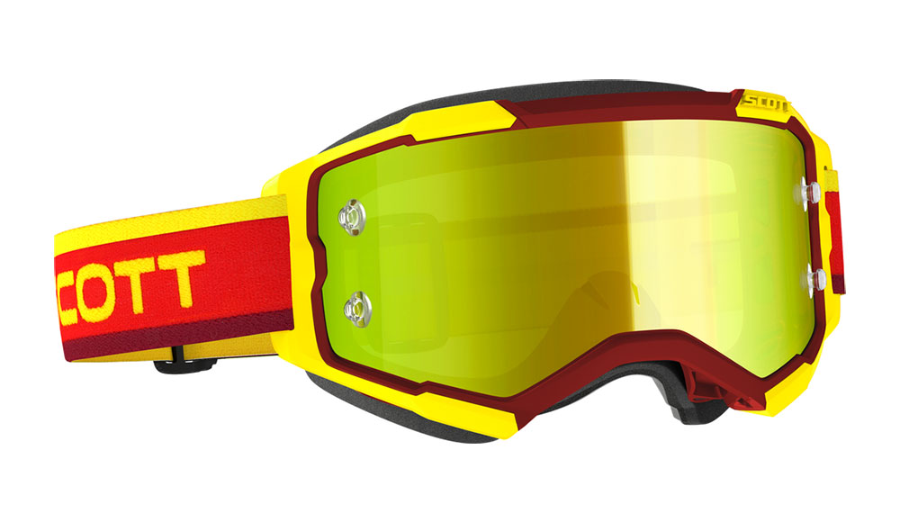 Main image of Scott Fury Heritage Retro Goggles (Red/Yellow)