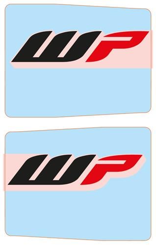 SMX motocross fork stickers decals for WP forks KTM motorcycles upper fork FE