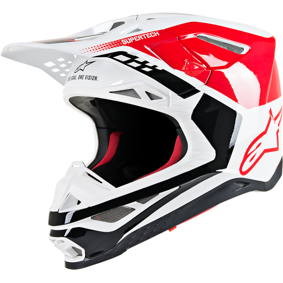 Main image of Alpinestars Supertech M8 Triple MIPS Helmet (Red/White)