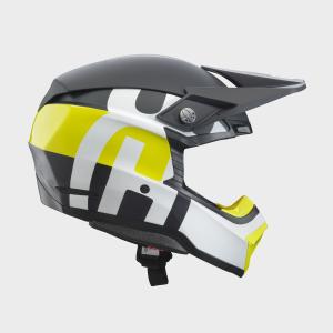 Husqvarna Moto-10 Spherical Railed Helmet (Black/Yellow)