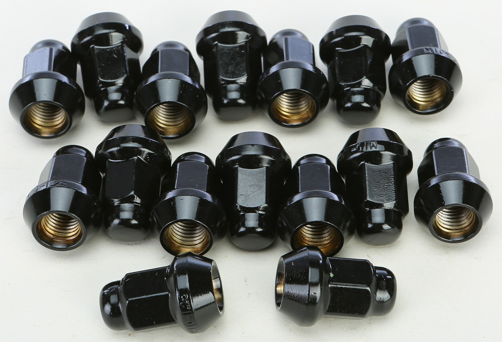 Main image of AWC Tapered Lug Nuts (Black) 10x1.25 16-Pack