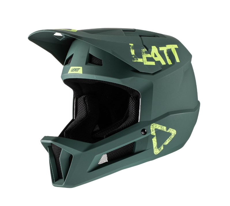 Leatt MTB Gravity 1.0 V22 Helmet (Green/Yellow): AOMC.mx