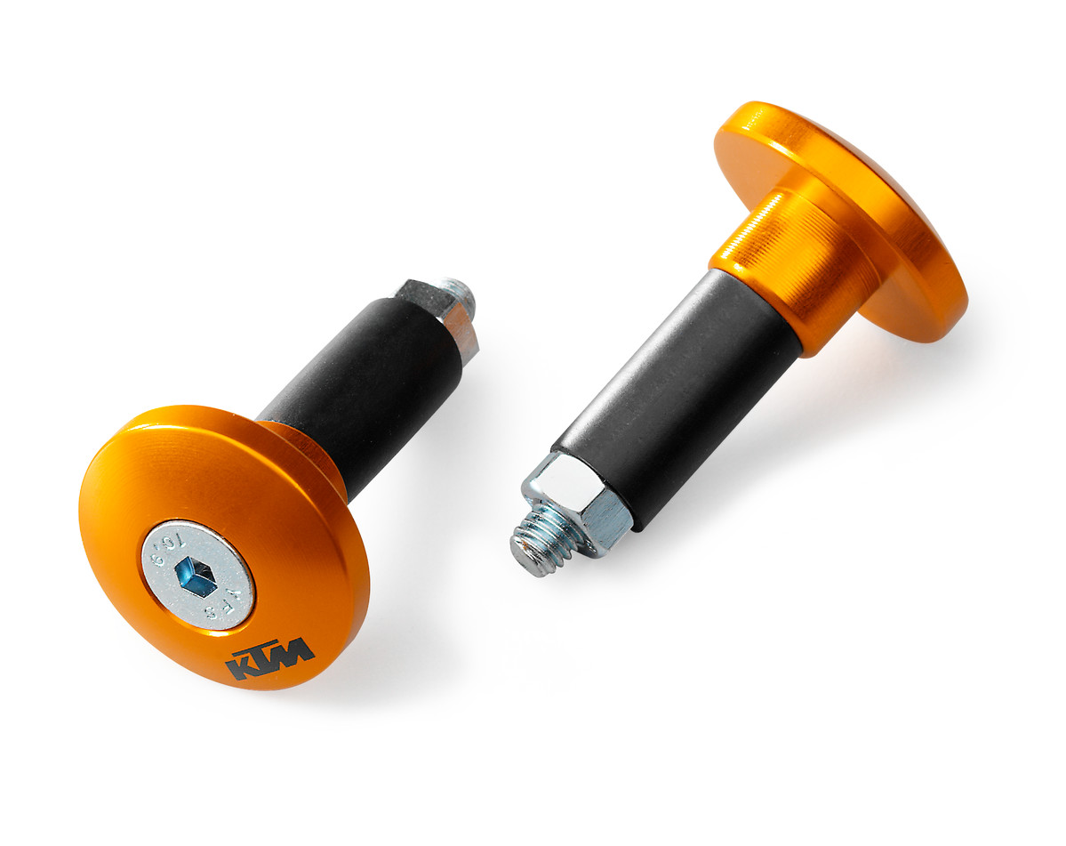 Main image of KTM Aluminum Handlebar Ends (Orange)