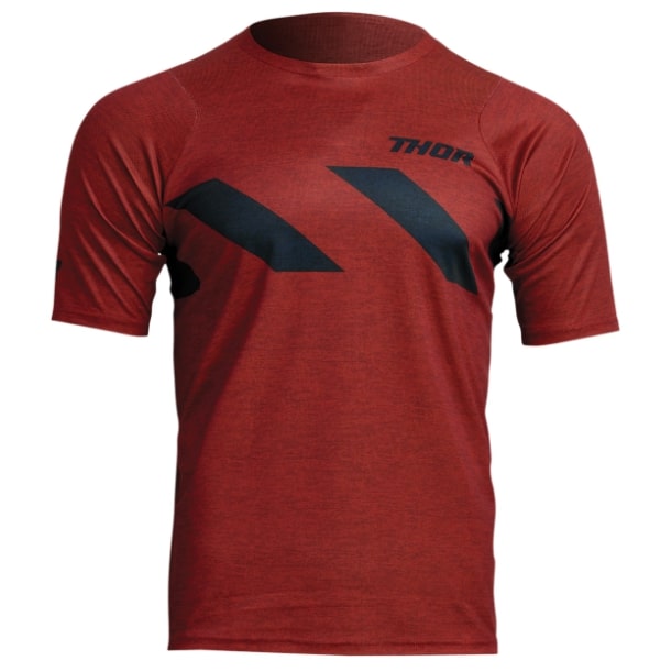 Main image of Thor Short-Sleeve Assist Hazard Jersey (Red/Black)