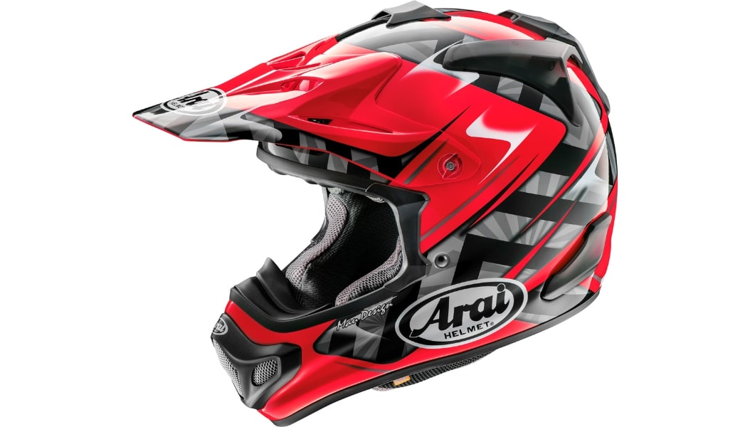 Aomc Mx Arai Xv Pro Scoop Helmet Red