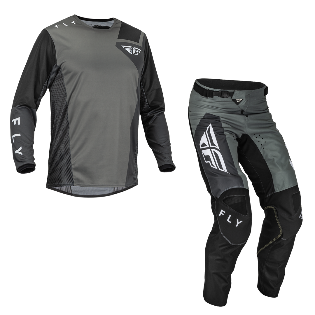 AOMC.mx 2023 Fly Racing Jet Gear Set (Grey/Black)