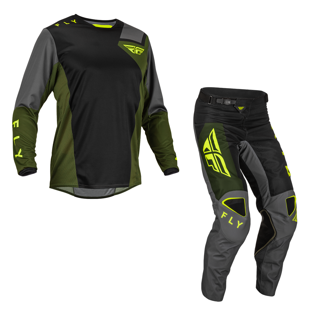 2023 Fly Racing Jet Gear Set (Black/Green) AOMC.mx