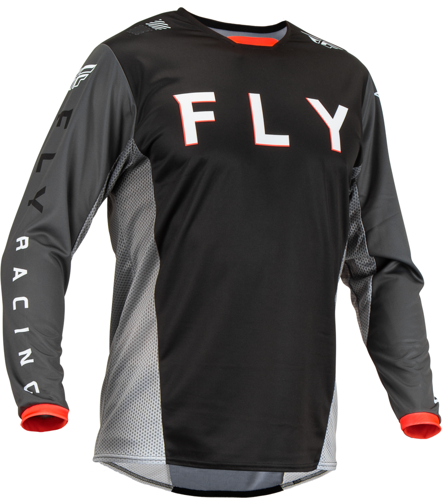 2023 Fly Racing Kinetic Kore Gear Set (Black/Grey): AOMC.mx