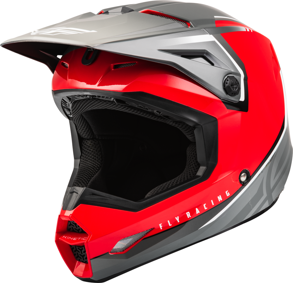 2023 Fly Racing Vision Helmet (Red/Grey) AOMC.mx